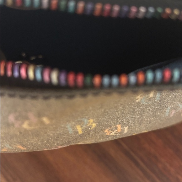 Dooney and Bourke black monogram shoulder bag with matching wallet - Picture 6 of 11